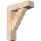 Ekena Millwork Traditional Block Smooth Bracket w/ Offset Brace, Douglas Fir, 5 1/2"W x 18"D x 22"H BKT0604X18X22TRA05SDF - alternate 1